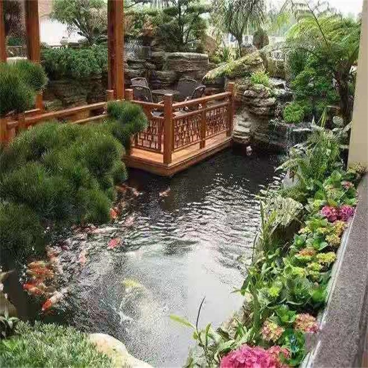 广州别墅庭院景观设计鱼池
